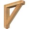 Ekena Millwork Traditional Arts and Crafts Rough Sawn Bracket w/ Offset Brace, Western Red Cedar, 6"W x 30"D x 30"H BKT0604X30X30TRA03RWR - alternate 1